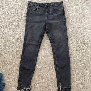 Zara black jeans, like new, worn once